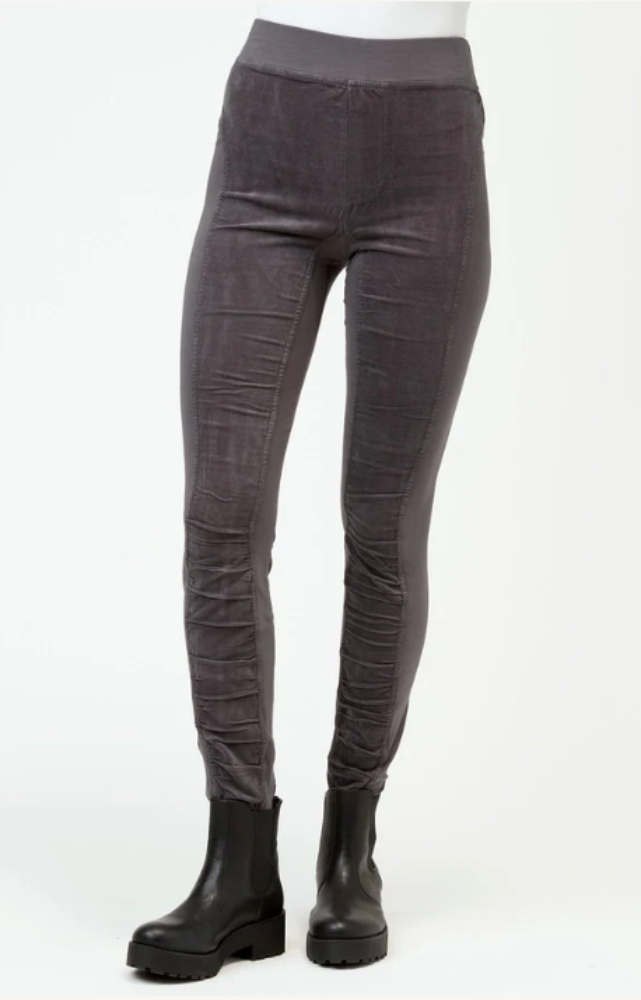 Oslo Corduroy Leggings - Charcoal