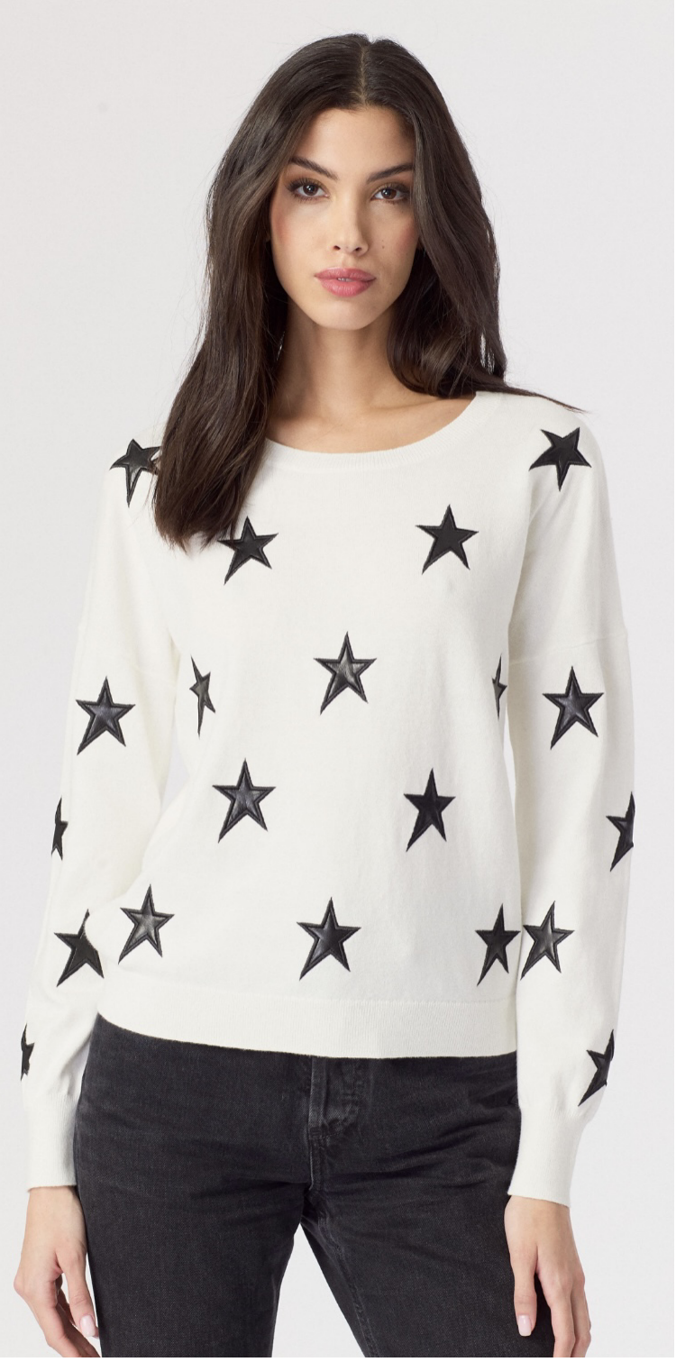 Stars Crewneck Sweater Milk