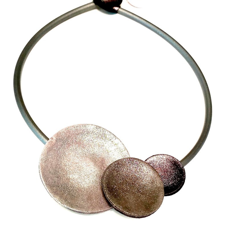 Large Coins Necklace in Silver