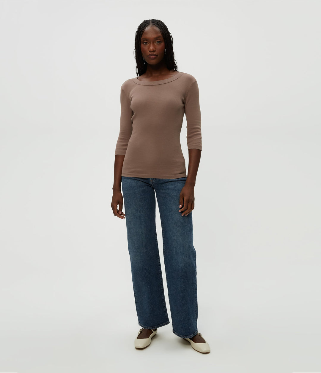 Dot Crewneck Cobblestone