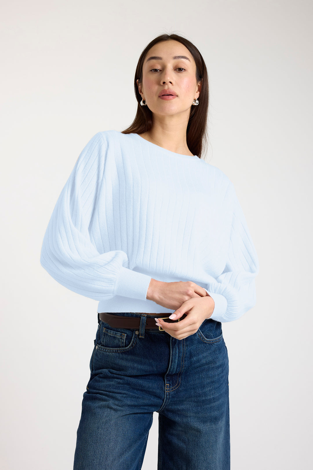 Pixie Crewneck in Blue Mist