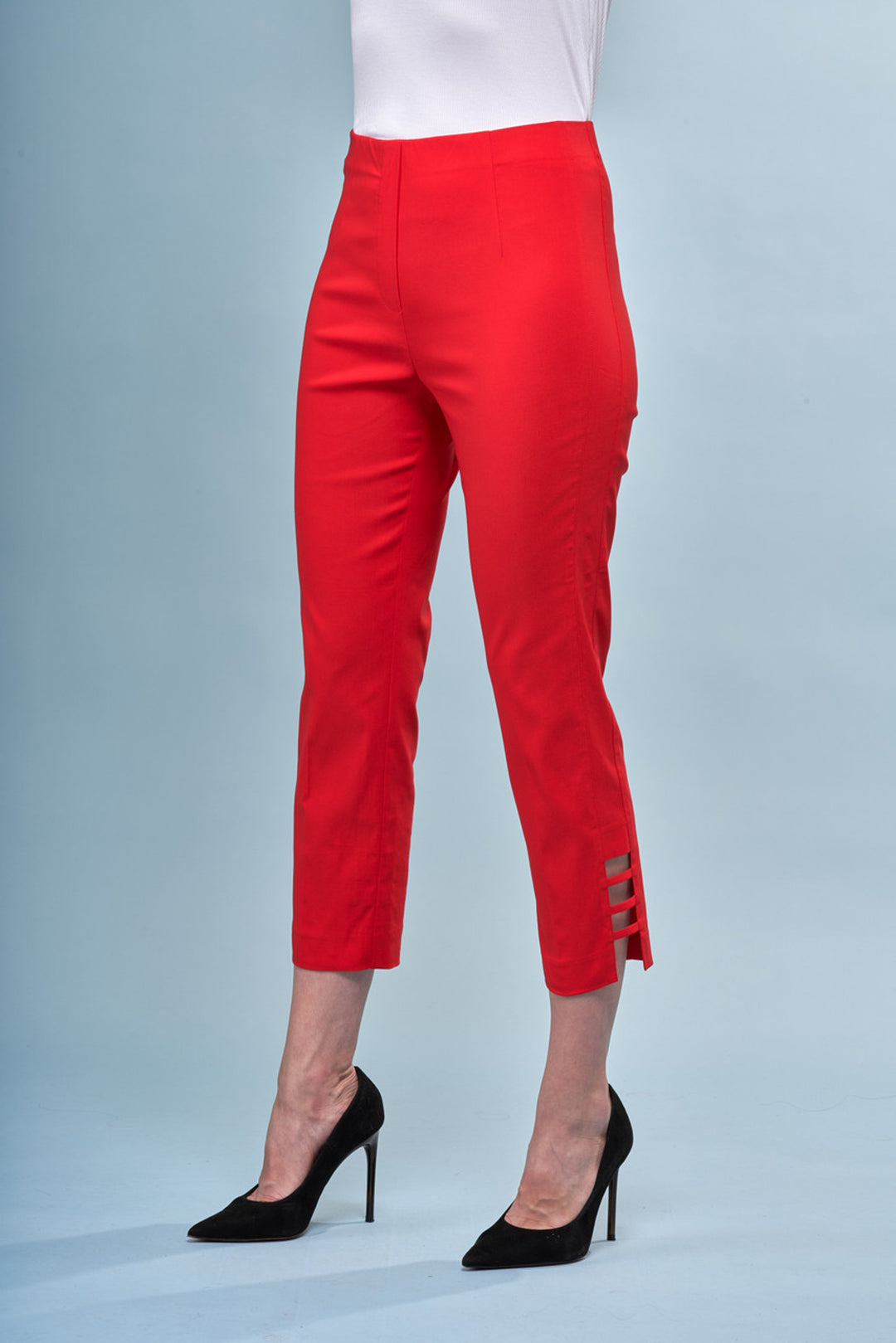 Techno Side Cut Out Crop Pant Strawberry