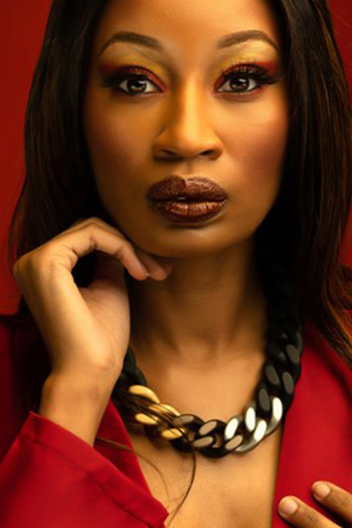 Colette Noire Necklace in Matte Black