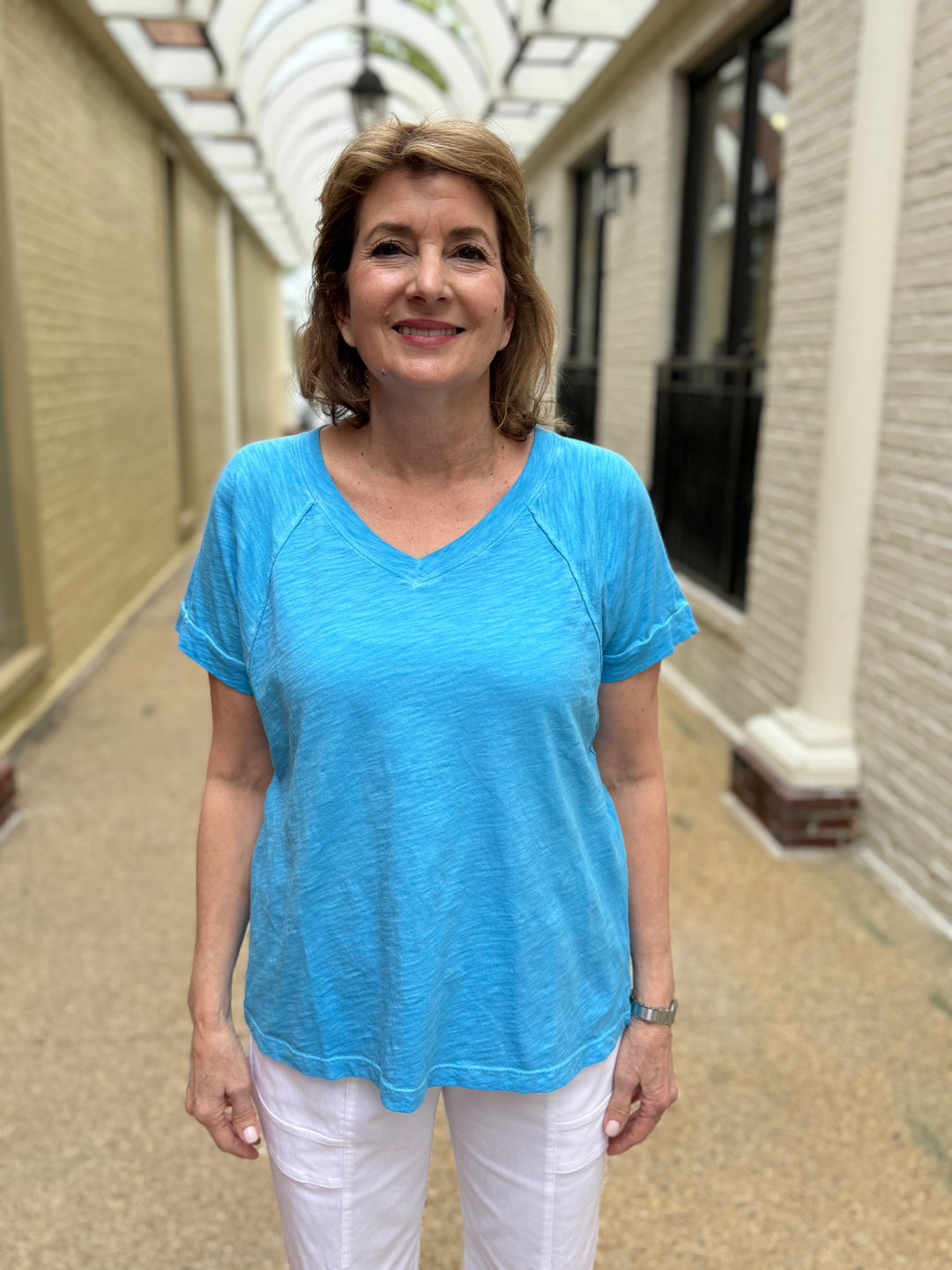 Short Sleeve V Tee Surf