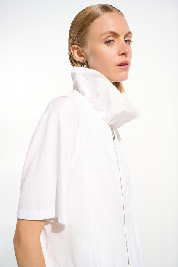 Memory Cocoon Vest With Shirred Collar