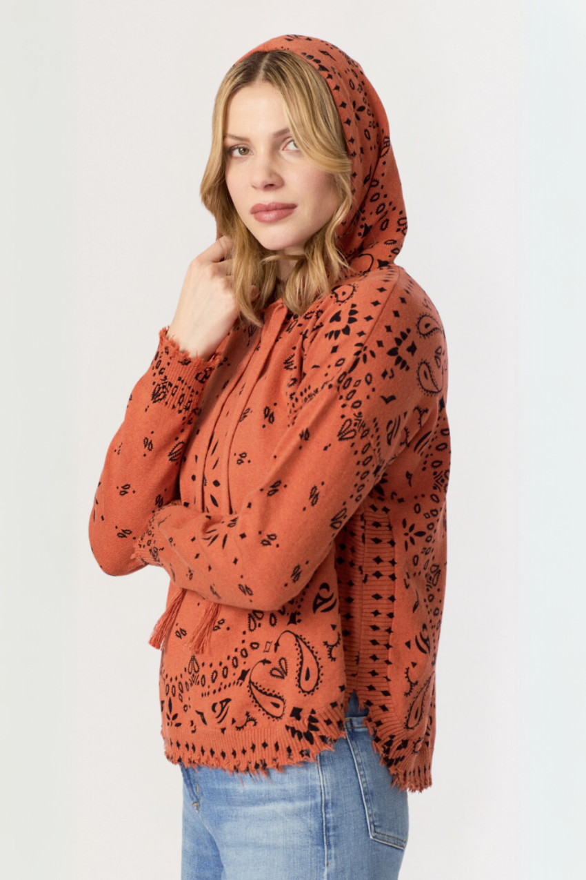 Bandana Hoodie Orange