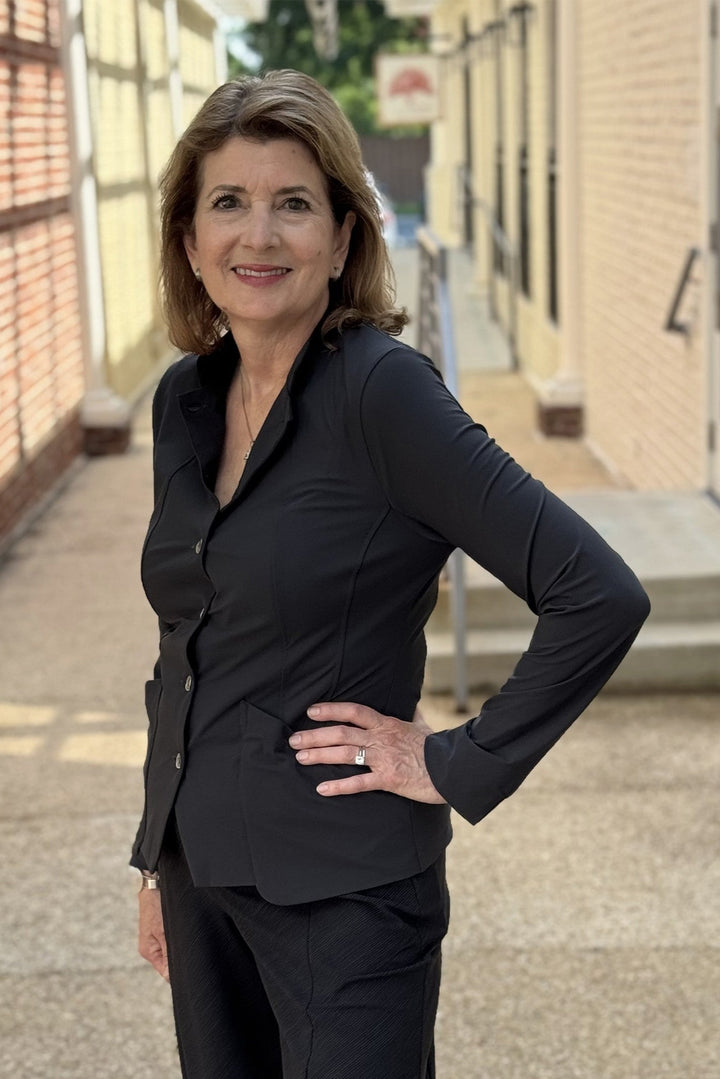 Gambit Mandarin Jacket Smoke