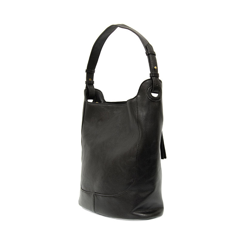 Brielle Small Bucket Bag Black
