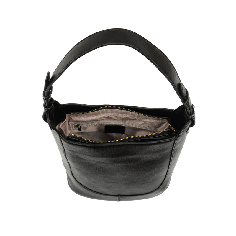 Brielle Small Bucket Bag Black