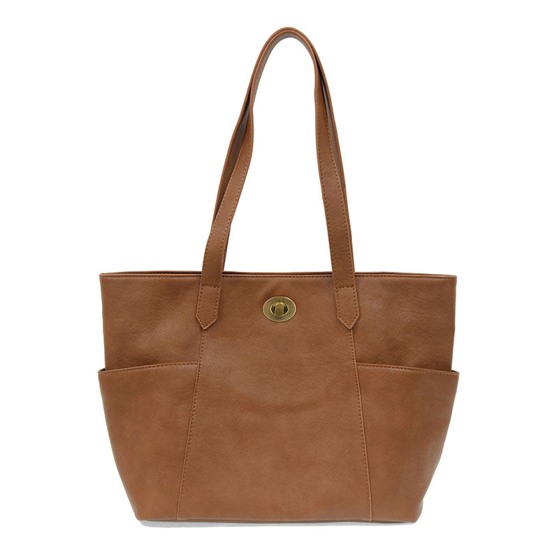Judy Turn Lock Tote Toffee – Just Perfect Collection Online