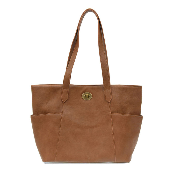 Judy Turn Lock Tote Toffee