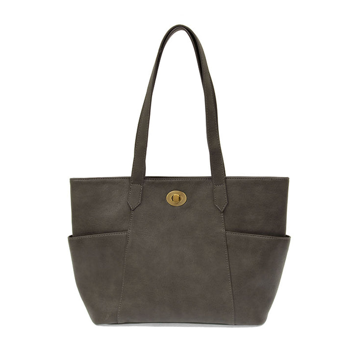 Judy Turn Lock Tote Charcoal