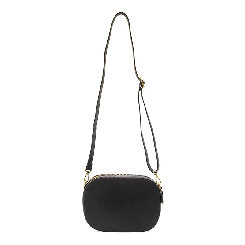 Nora Large Double Zip Camera Bag Black