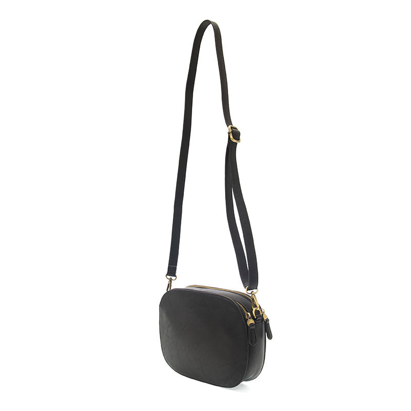 Nora Large Double Zip Camera Bag Black