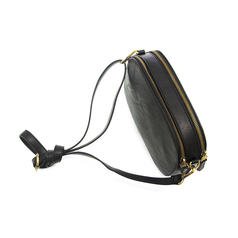 Nora Large Double Zip Camera Bag Black