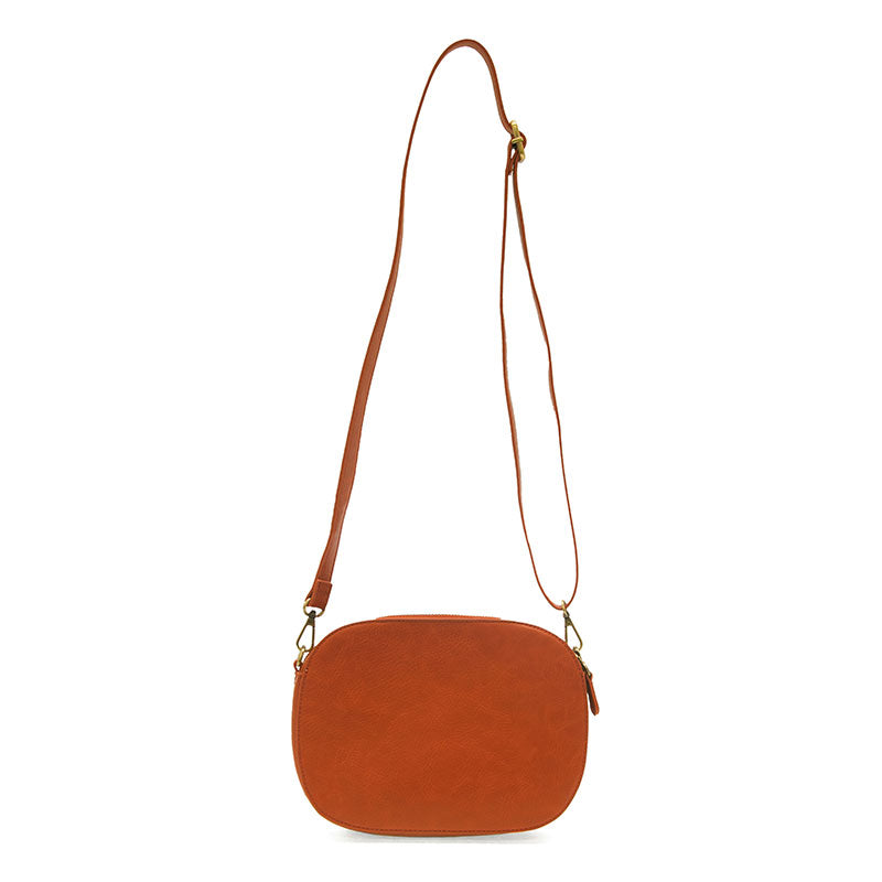 Nora Large Double Zip Camera Bag Terracotta