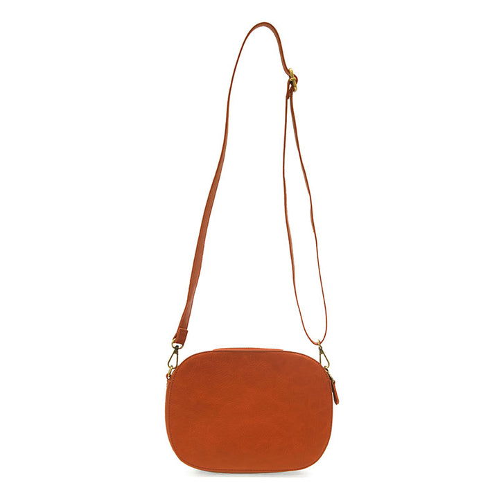 Nora Large Double Zip Camera Bag Terracotta