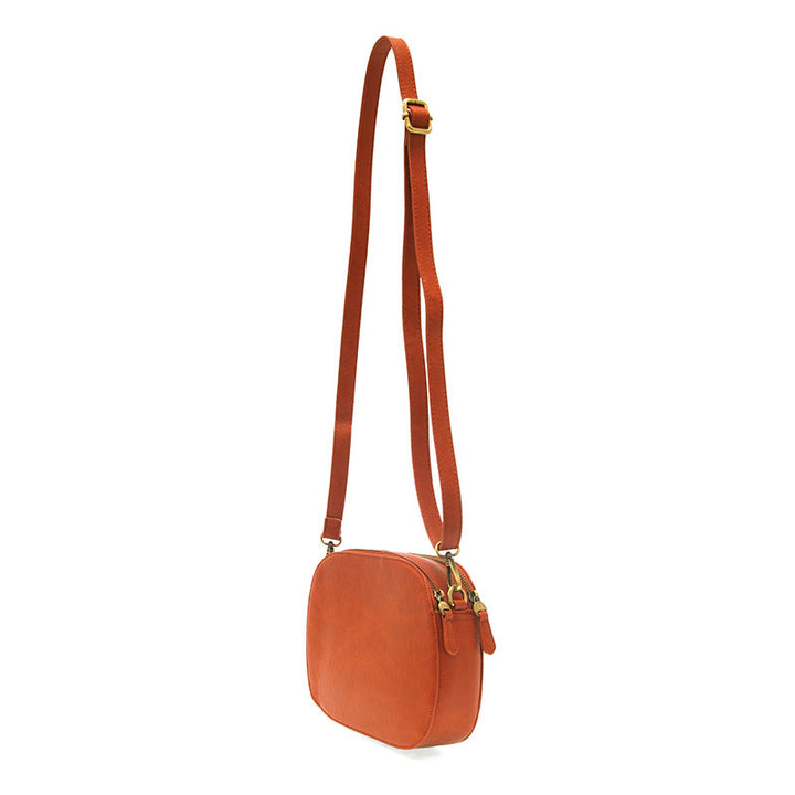 Nora Large Double Zip Camera Bag Terracotta