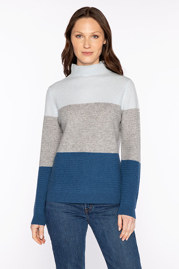 Textured Colorblock Funnel