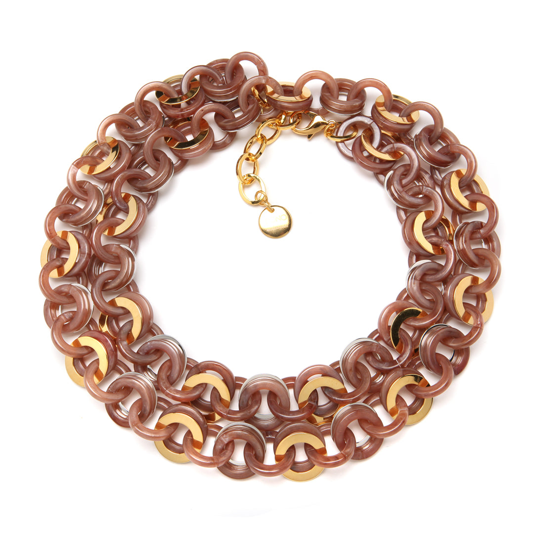 Sea Chain Necklace in Mocha Mist