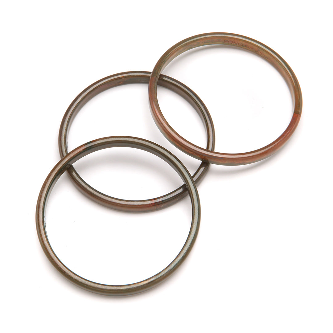 Twiggy Bangle Set of 3 in Copper