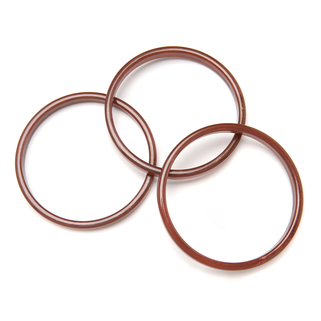 Twiggy Bangle Set of 3 in Currant