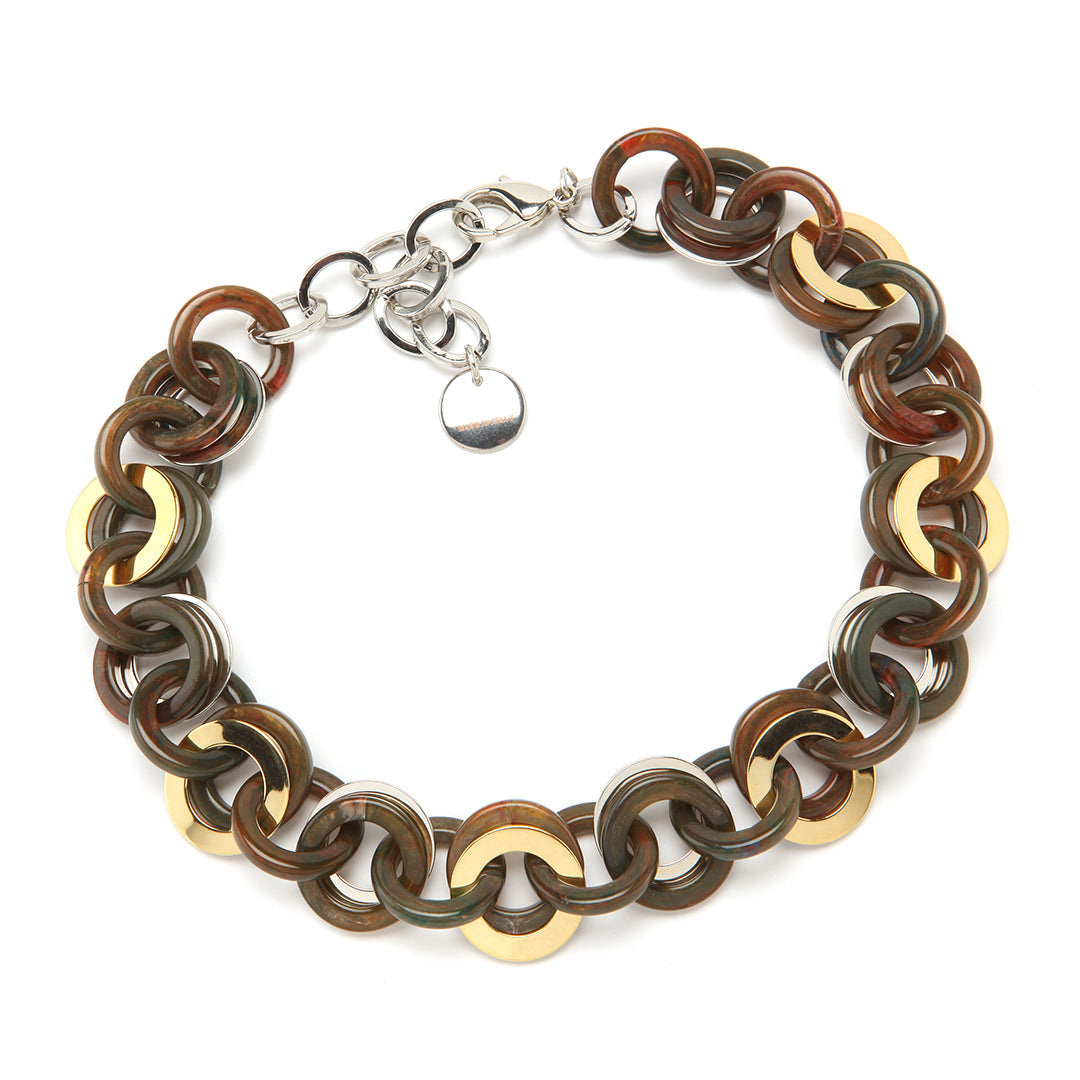 Mini Sea Chain Necklace in Copper