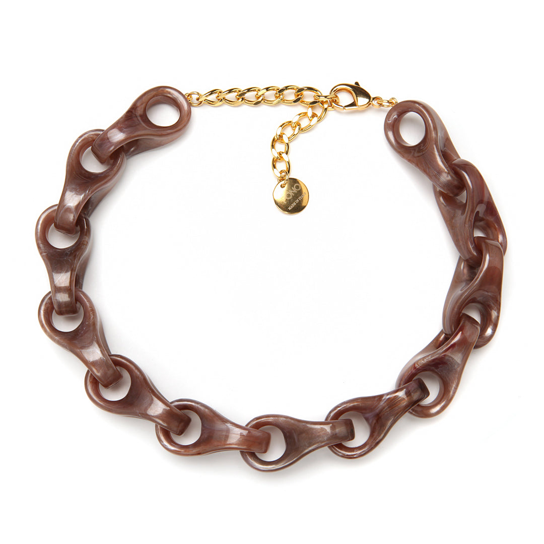 Audrey Necklace in Mocha Mist