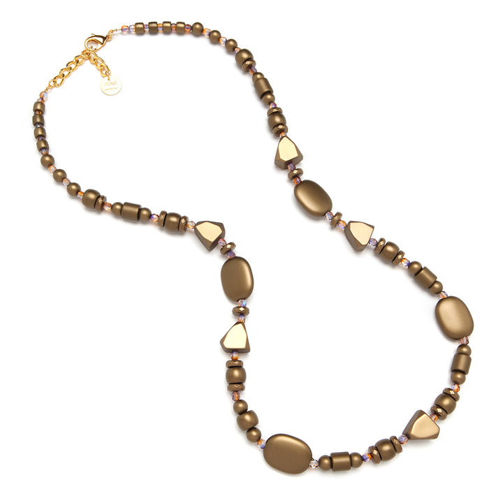 Allegra Necklace in Brass