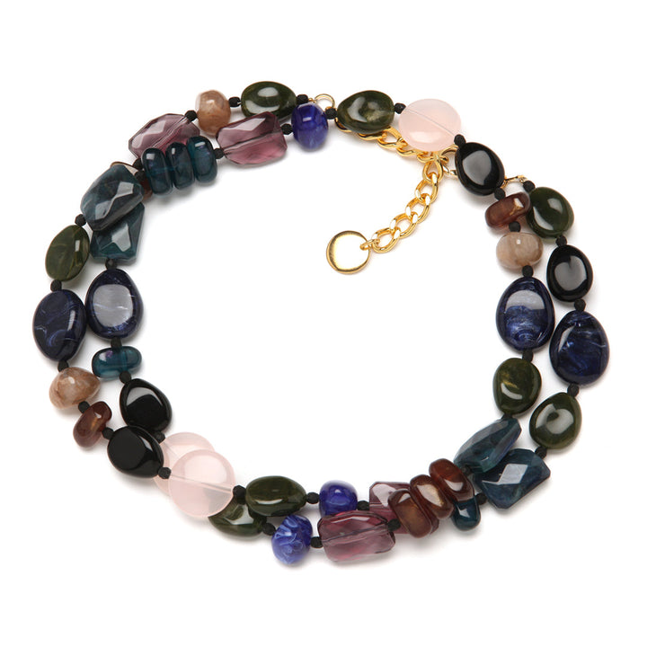 Felicia Necklace in Night Opal