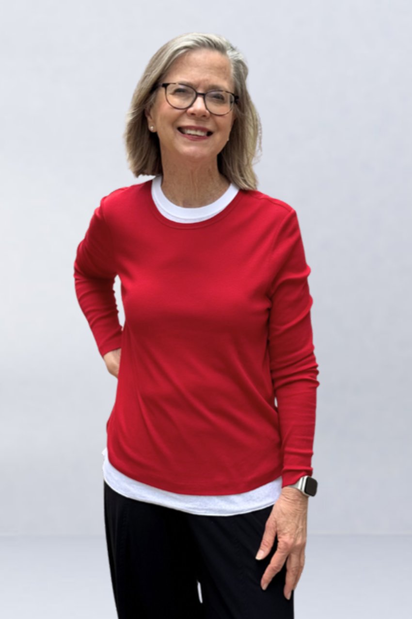 Double Talk Top Red