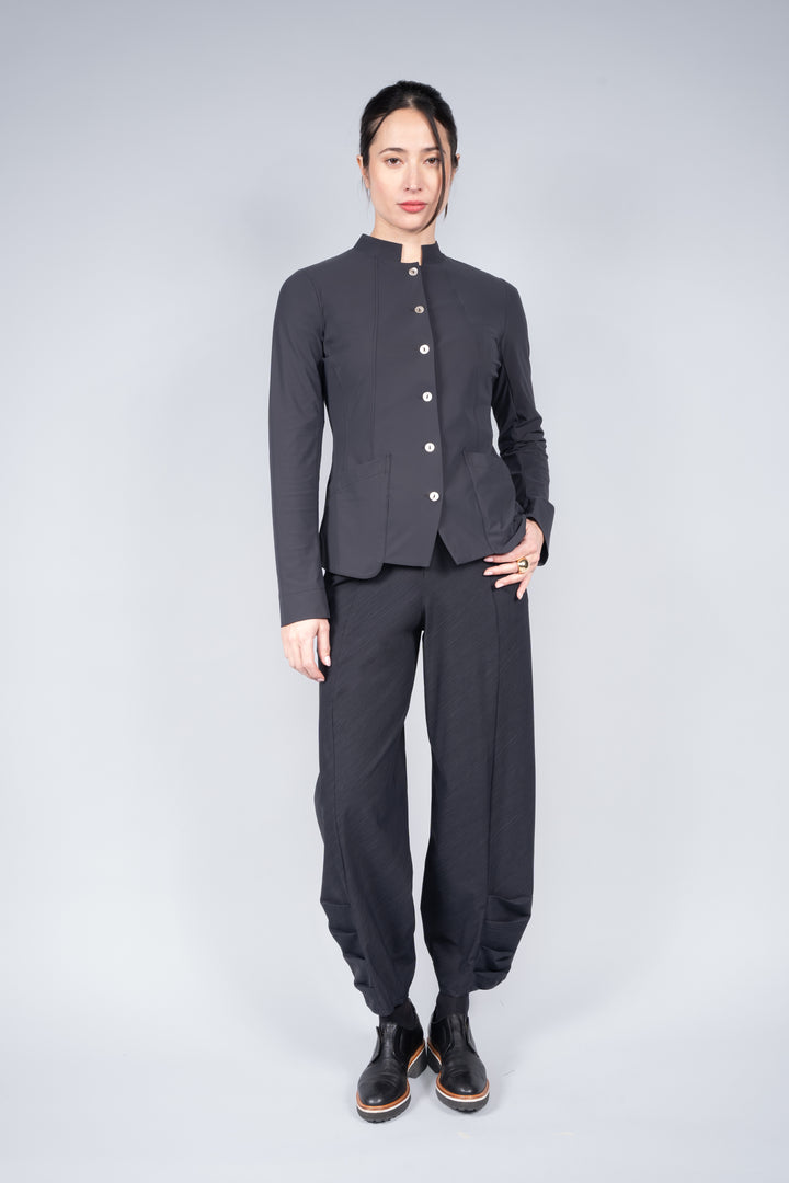 Gambit Mandarin Jacket Smoke