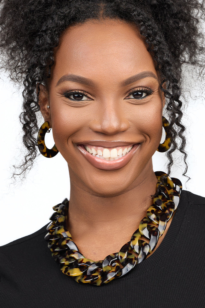 Rochelle Necklace in Tortoiseshell