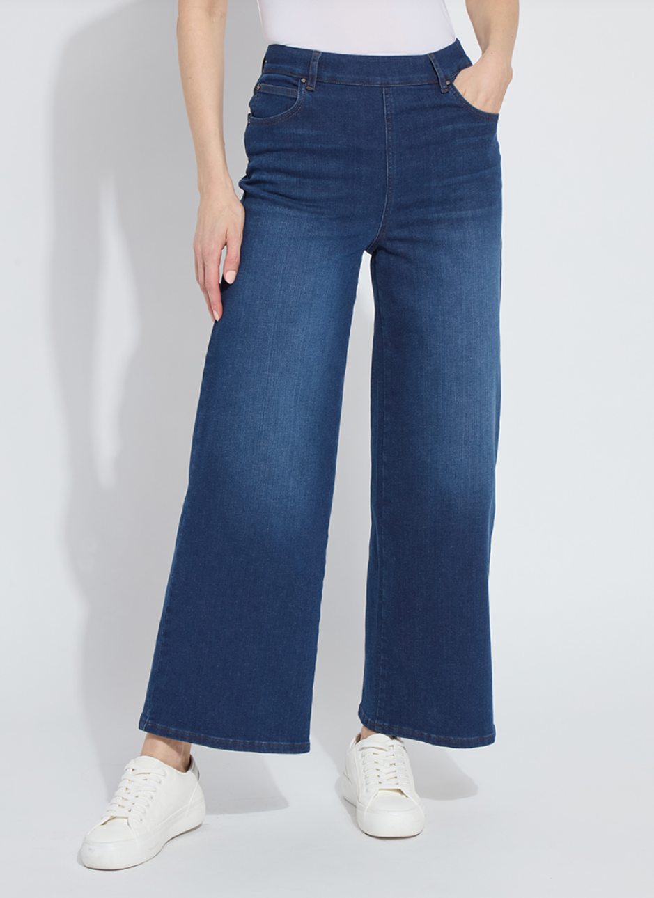 Sylvie Wide Leg Premium Denim Pants