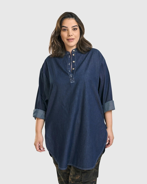 Daniella Tunic Top, Denim