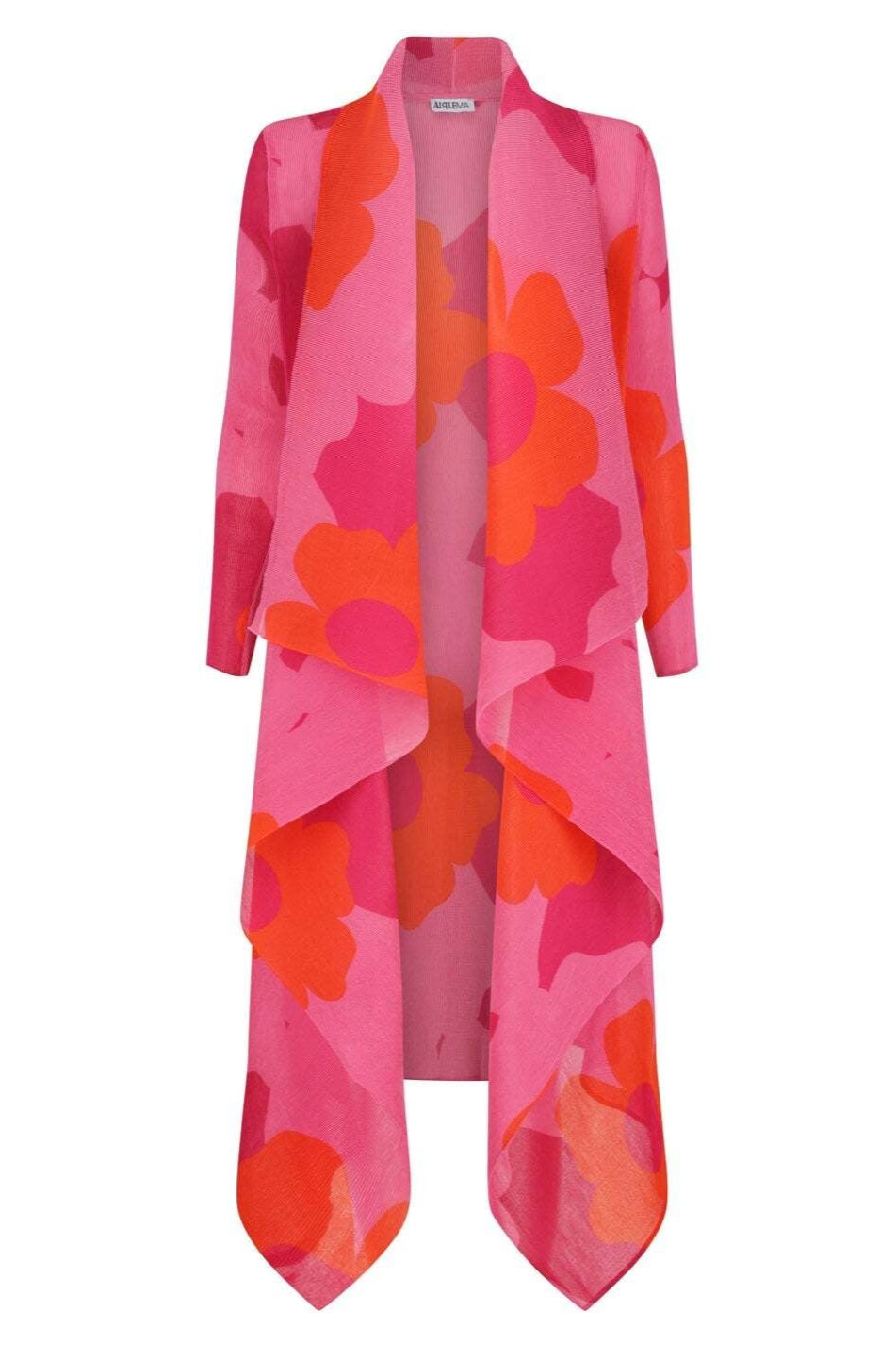 Print Collare Coat Pink Way