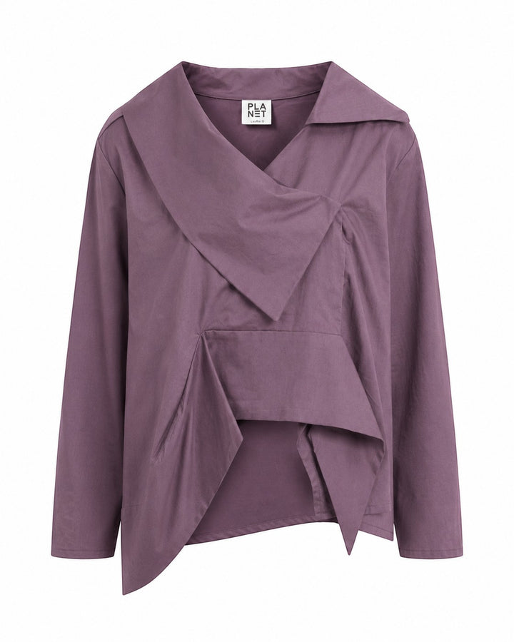 Pima Cotton Origami Shirt Amythest