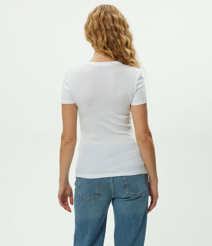 Fallon Shine Short Sleeve Tee White