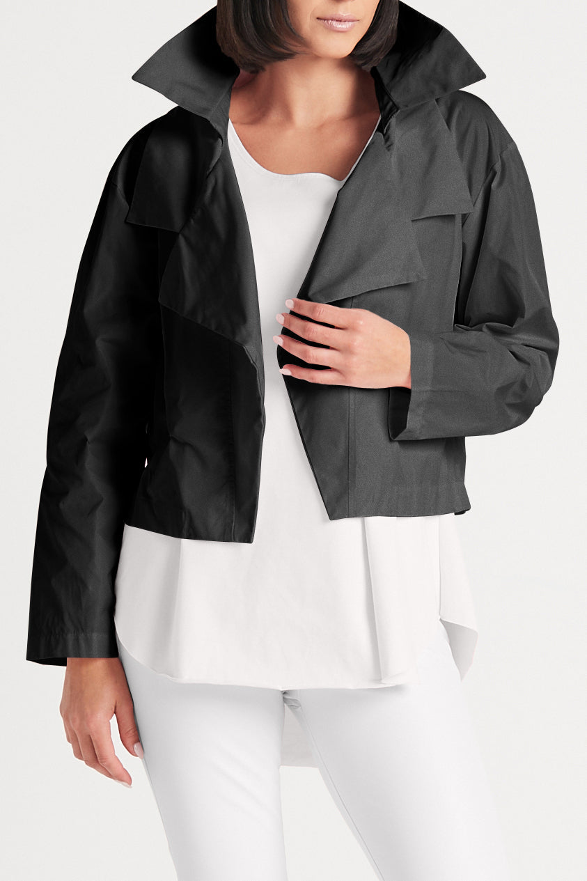 Nylon Triple Collar Jacket