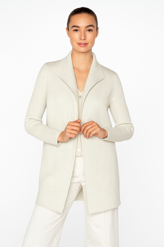 RIB SLEEVE COAT