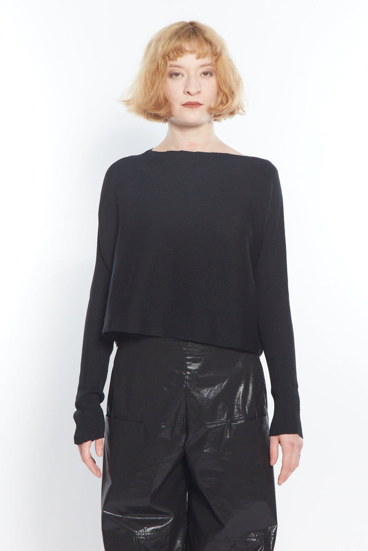 Matthildur Rib Sweater in Black