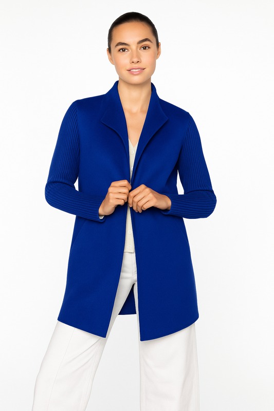 RIB SLEEVE COAT
