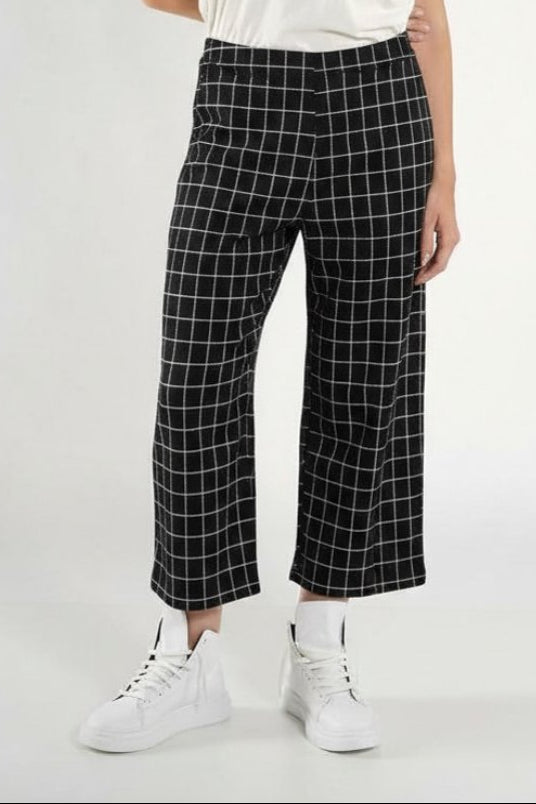Check Trousers Black
