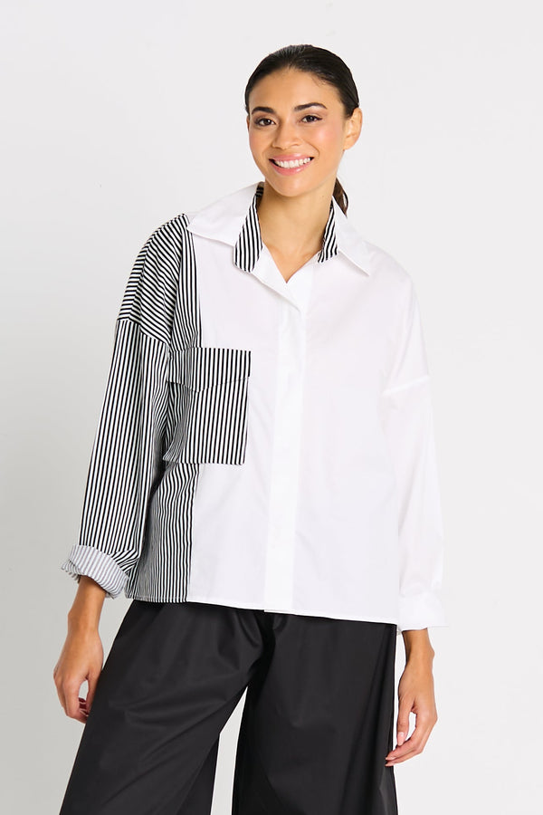 Cargo Pocket Shirt White