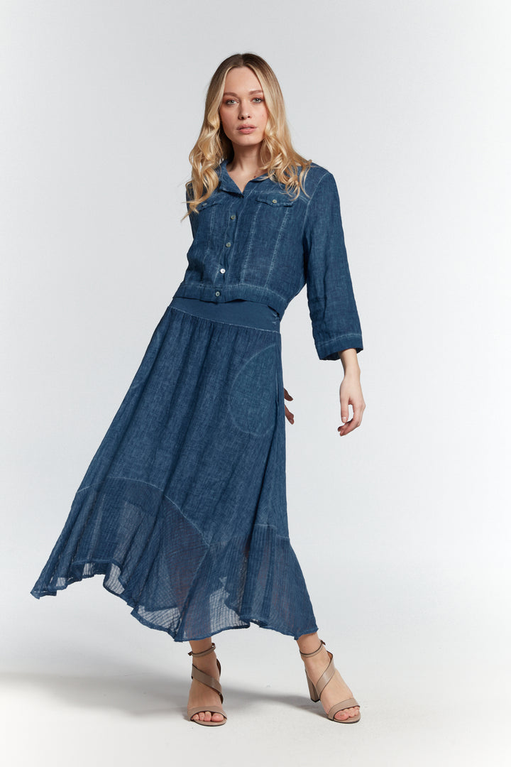 Linen Jean Jacket Indigo