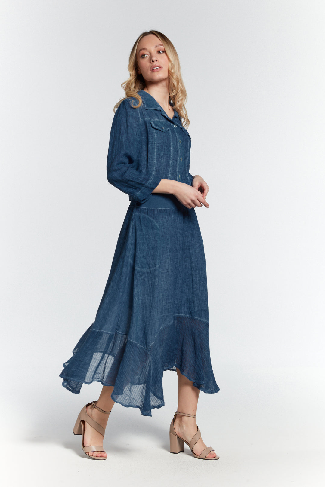 Linen Jean Jacket Indigo