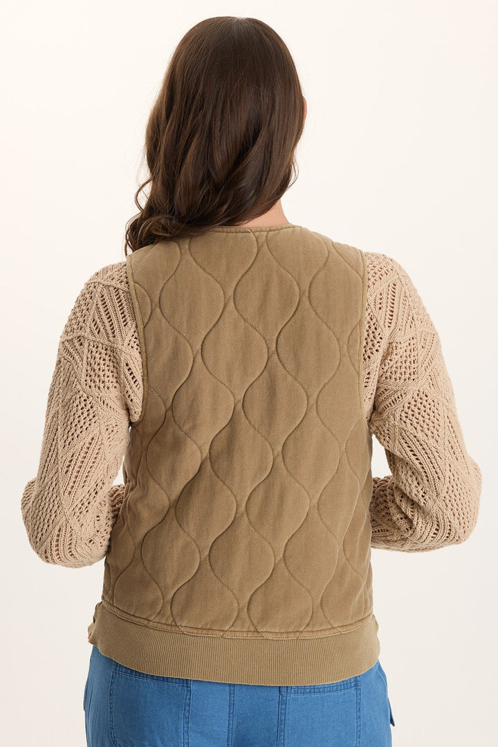 Aeric Quilted Zipper Pocket Vest