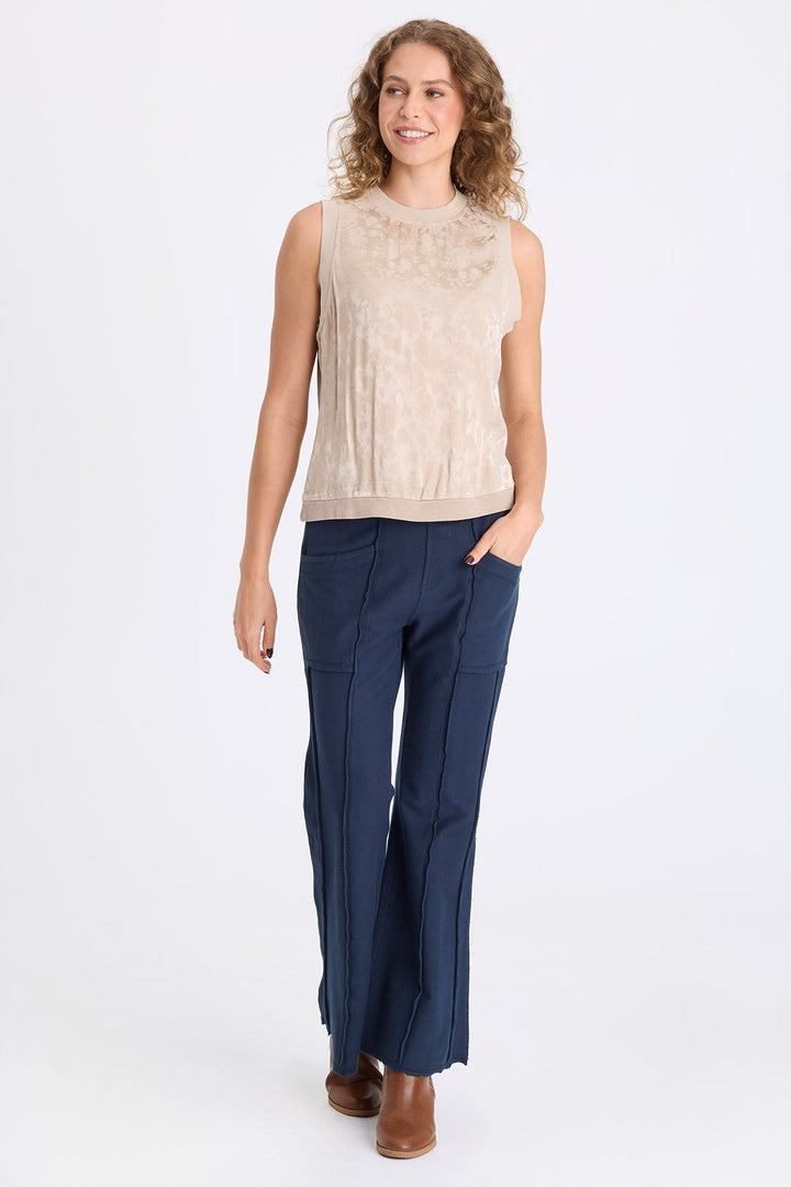 Lucius Twill Flare Pant Midnight