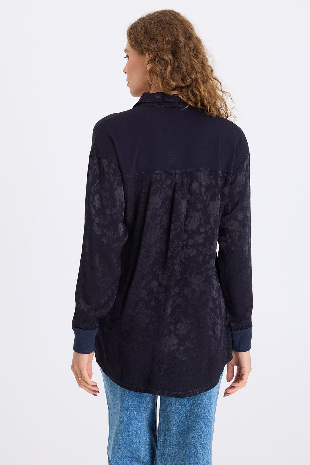 Neptune Textured Satin Blouse