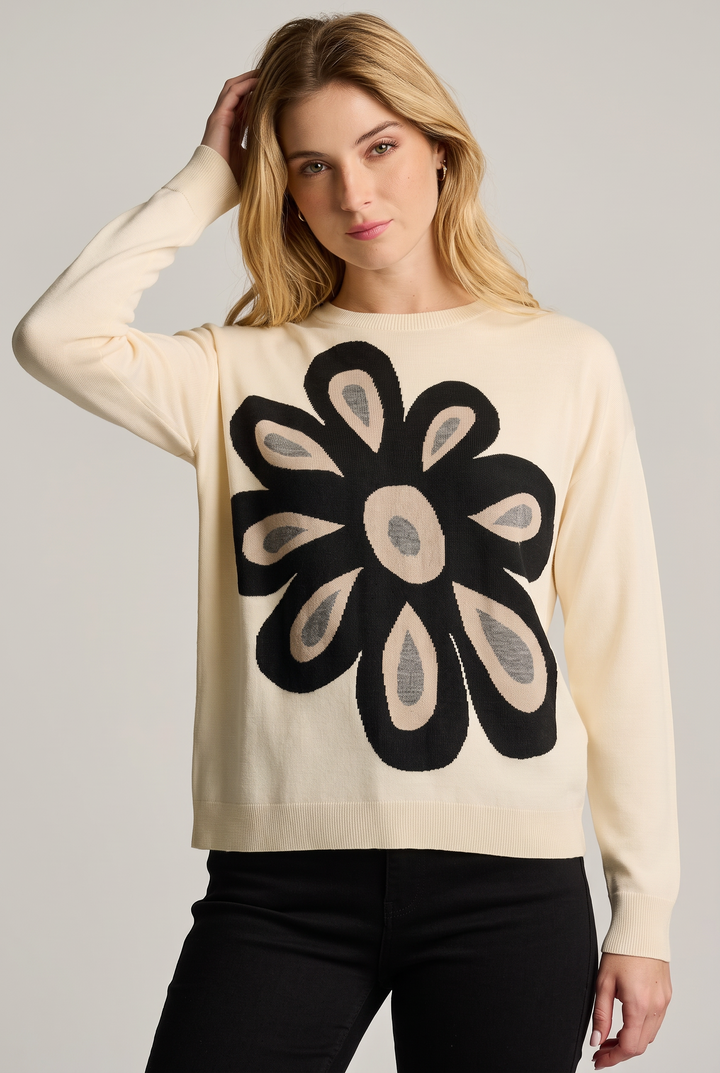 Flower Power Sweater Cream